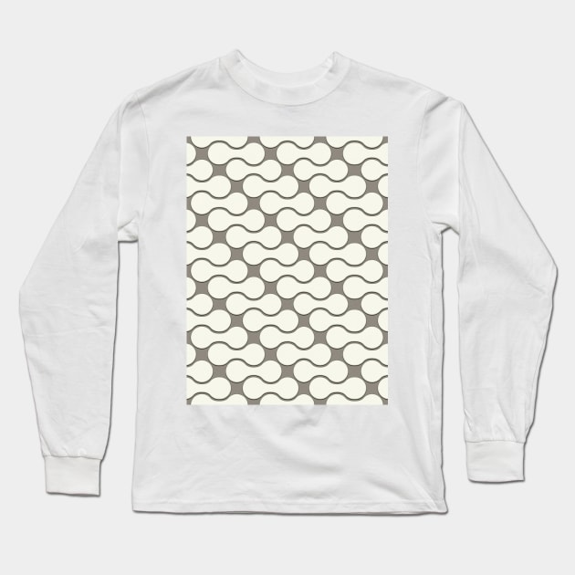 Leather pattern. Dumbbells Long Sleeve T-Shirt by happyantsstudio